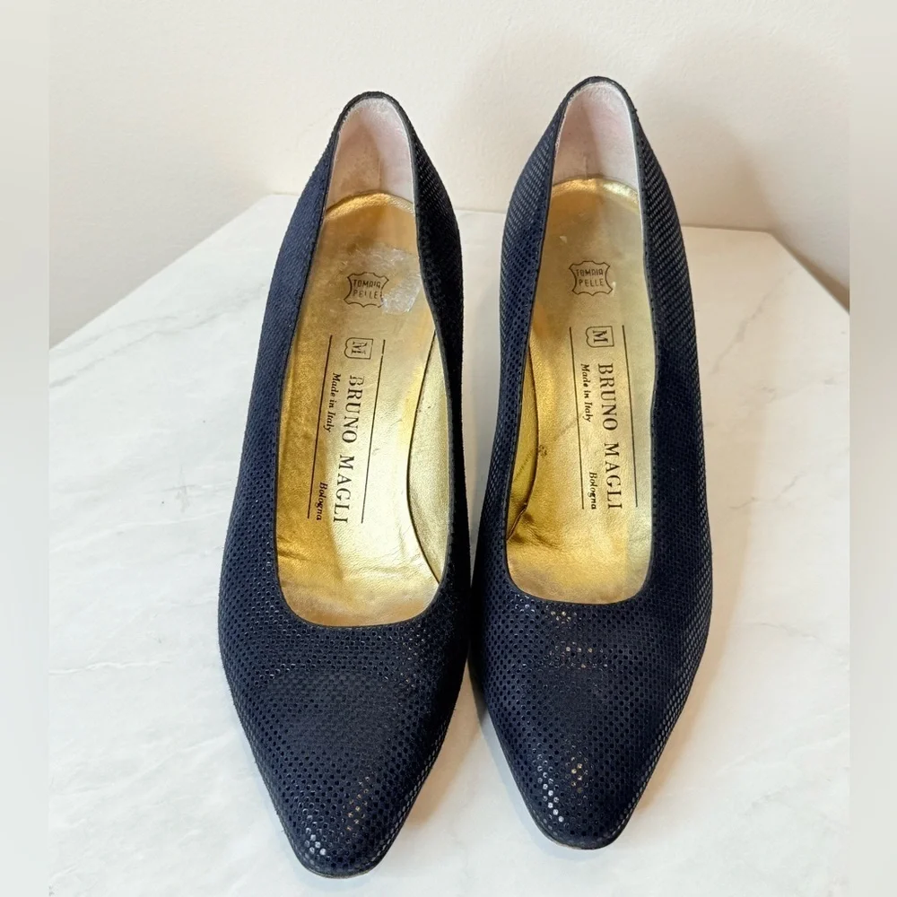 🔥Bruno Magli Elegant Blue short Heels🔥